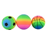 Ballon de plage gonflable arc-en-ciel en PVC coloré, ballon de volley-ball, ballon de football, jouets sportifs gonflables pour enfants