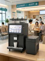 Machine à café automatique de table, machine à café intelligente à écran tactile en libre-service pour les bureaux et les lieux commerciaux