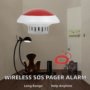 جهاز نداء لاسلكي محمول للممرضات مع زر طوارئ SOS للمسنين، نظام إنذار طارئ مع ضوء وجرس واحد للعيادات والمستشفيات - Product Image 2