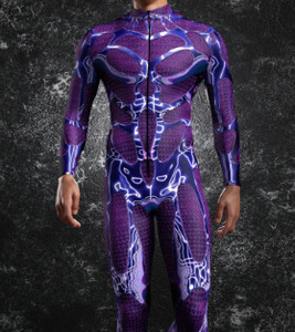 King Mcgreen Star 3D Art Print Cosplay Body Burning Festival disfraz Halloween fiesta rendimiento Zentai <span class=keywords><strong>traje</strong></span> hombres mono - Product Image 3