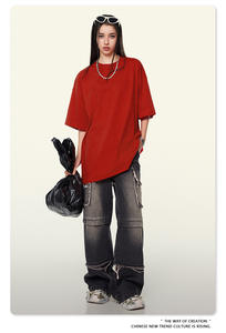 T-shirts en coton de qualité supérieure en gros, 230 g/m², à épaules tombantes, surdimensionnés, personnalisés, pour hommes - Product Image 6