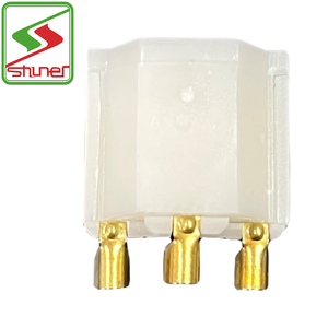 Connecteur de câble <span class=keywords><strong>d</strong></span>'alimentation à 3 broches, borne de contact en laiton, boîtier en plastique blanc pour câble <span class=keywords><strong>d</strong></span>'alimentation <span class=keywords><strong>d</strong></span>'appareil - Product Image 3