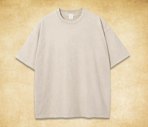 High Quality Casual Fabric <b>Plain</b> acid washed <b>Tshirt</b> Durable Premium <b>White</b> Men's vintage T-shirt Classic Crew Neck t shirt - Product Image 5