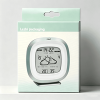Boîte oblongue personnalisable et recyclable en gros pour emballage vide d'électronique 3C, avec crochet pour montres USB et bijoux