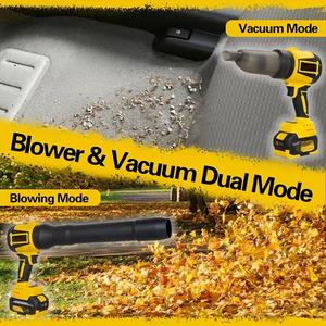Souffleur-aspirateur sans fil haute puissance 21V à batterie Li-ion, portatif pour le nettoyage des feuilles dans la maison et le jardin - Product Image 2