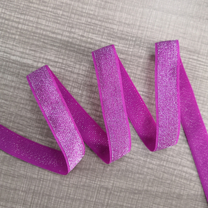 Correa de nailon para sujetador, cinta elástica lisa brillante de buena calidad, 8mm, lencería con borde <span class=keywords><strong>bies</strong></span>, cinta de superficie de satén, pedido OEM - Product Image 5