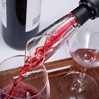 Verseur d'aérateur de vin, élimine les fuites et les déversements décanteur de vin rouge aérateur intégré, mini verseur de bouteille de vin aérateur portable