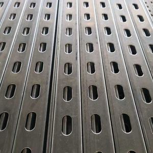 Solar Photovoltaic <b>Bracket</b> C Profile Slotted Channel Roll Forming Machine C Shaped Strut Channel Roll Forming Machine - Product Image 1