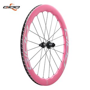 <span class=keywords><strong>GIOO</strong></span> Toray T800 Pink 53/58MM Llanta de rueda de bicicleta de carreras de alta calidad 700c Ruedas de Ciclismo de Ciudad de carretera con sistema de freno de disco - Product Image 4