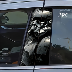 Pegatina para pilar B de coche, calcomanía con patrón de Stormtrooper de <span class=keywords><strong>Star</strong></span> <span class=keywords><strong>Wars</strong></span>, pegatina impermeable de vinilo para poste de puerta de columna central de coche - Product Image 2