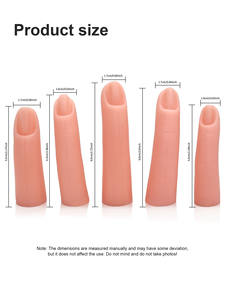 5 adet tırnak uygulama parmaklar gerçekçi manikür eğitim modeli tırnak sanat başlayanlar için tırnak yapay parmaklar kiti - Product Image 5