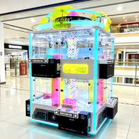 Accepteur de billets Happy Moment 4-en-1 220V pour centre d'arcade, kiosque de centre commercial, machine à pince à jouets d'arcade en métal