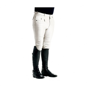 Pantalones de Montar a Caballo para Hombre, Estilo Tradicional Personalizado, con Pliegues Delanteros, Cierre de Broches y Bolsillos Laterales, Ropa Ecuestre - Product Image 3
