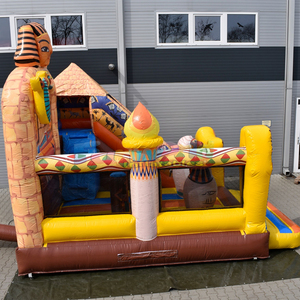 บ้านลมเป่าลมรูปฟาโรห์สำหรับเด็ก รุ่นเชิงพาณิชย์ พร้อมสไลเดอร์ - Product Image 5