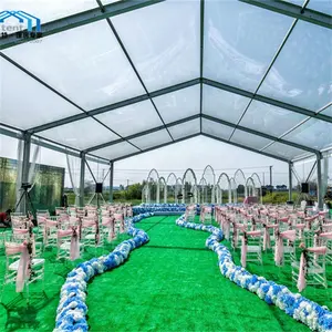 Uganda 100 Seater Decoration Wedding Party A Line Tent With Lining And Curtain