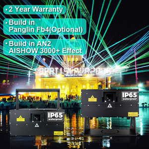 Fontana impermeabile Ip65 <span class=keywords><strong>effetto</strong></span> Lezer per esterni 40 50 60 80 100 W Watt pubblicità cielo animazione Full Color Rgb Ilda luce Laser - Product Image 2