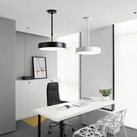 Suspension LED Commerciale Rotative à 360°, Hauteur Réglable, en Fer, pour Plafond, Style Moderne, Restaurant, Bureau, 3000K-6000K, Garantie 2 Ans