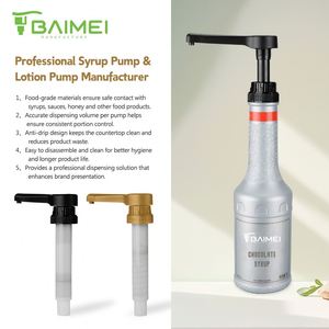 SY Plastic Flavor Syrup <b>Pump</b> <b>Bottle</b> <b>Pump</b> Coffee Shop Equipment - Product Image 3