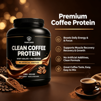 Protéine de Café Nettoyante, Isolat de Protéine de Lactosérum, Protéine de Pois, Café Instantané, Boisson Riche en Protéines, Récupération Musculaire Post-Entraînement, Booster d'Énergie, OEM