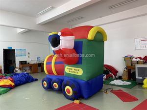 Tùy chỉnh Xmas <span class=keywords><strong>Inflatable</strong></span> Santa Train Mô hình bơm hơi cho giáng sinh trang trí - Product Image 6