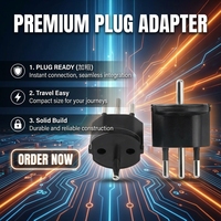 Adaptateur de voyage PC ignifuge avec verrouillage, prise UE/française vers suisse, vente chaude
