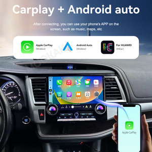 MOOKAKA 12,6 pouces Carplay pour Toyota Highlander 2015-2021 Lecteur DVD de voiture Radio GPS Navigation Lecteur multimédia Lecteur <span class=keywords><strong>audio</strong></span> de voiture - Product Image 4