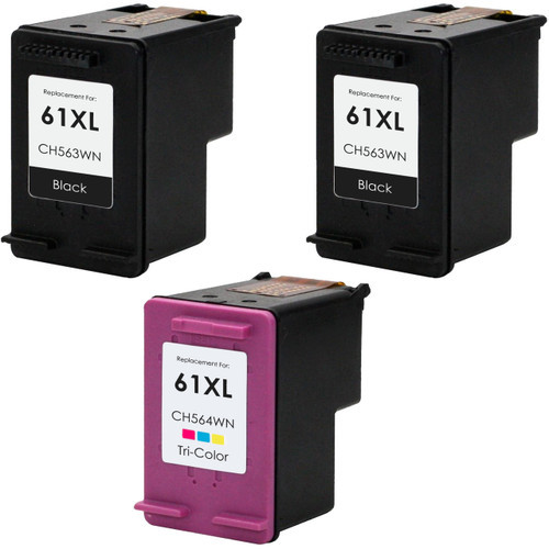 MaiGe HP Compatible Remanufactured Dye-based for Cartridge 61XL for DeskJet 1000/1010/1050/1512/1513 Multi-Color 18-Month