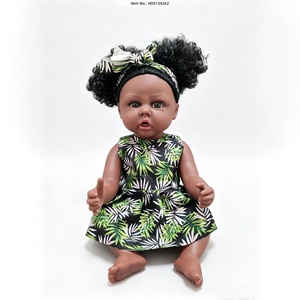 Poupée noire réaliste de 12,5 pouces pour filles, poupée bébé nouveau-né avec peau douce au toucher, pour le jeu de rôle éducatif - Product Image 5