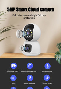 Cámara de Seguridad Inteligente para Interiores, Gran Angular, 1080p HD, PTZ, Visión Nocturna, Audio Bidireccional, SD/Nube, IP65, Impermeable, para Monitoreo de Bebés - Product Image 2