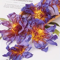 Lotus bleu promotionnel fleurs séchées nénuphar égyptien fleurs séchées décoration de la maison cadeaux