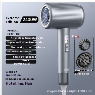 Y10สีเงินสีเทา2400W + หัวฉีดเครื่องเดียว + ฝาครอบอากาศ