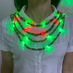 Collar de Cuentas LED Brillantes de Colores Personalizados para Eventos y Fiestas, Estilo <span class=keywords><strong>Mardi</strong></span> <span class=keywords><strong>Gras</strong></span>, OEM - Product Image 2