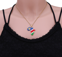 Colliers Pendentifs Carte de l'Iran en Acier Inoxydable Style Ethnique Goutte d'Huile Géométrique pour Hommes, Femmes et Couples 2026