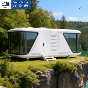 บ้านแคปซูลสำเร็จรูปขนาด 20 ฟุต 40 ฟุต พร้อมห้องครัว ห้องน้ำ ห้องนอน สำหรับใช้ในโรงแรมและ<span class=keywords><strong>หมู่บ้าน</strong></span> Airbnb - Product Image 1