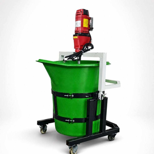 Planta Mezcladora Vertical Multifuncional, Mezcladora Eléctrica Industrial Portátil para Concreto, Máquina para Mezclar Mortero con Cubeta de Plástico - Product Image 3
