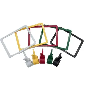 A4 A5 A6 renkli süpermarket raf fiyat etiket ekran plastik Pop tutucu klipler Poster klip ile ayarlanabilir çerçeve