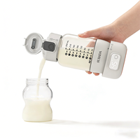 Chauffe-biberon portable pour bébé, rechargeable, chauffe rapidement, chauffe-lait de voyage, plaque chauffante SS316, corps en PPSU, sans BPA