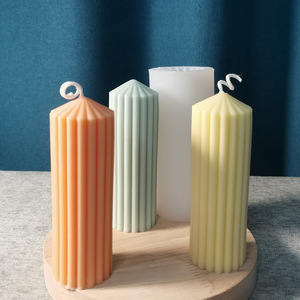 Eco-Friendly Easy Release Soft Silicone Non-Toxic Heat Resistant DIY <strong>Resin</strong> Molds <strong>Strips</strong> Tapered Cylinder Candle Making Molds - Product Image 5