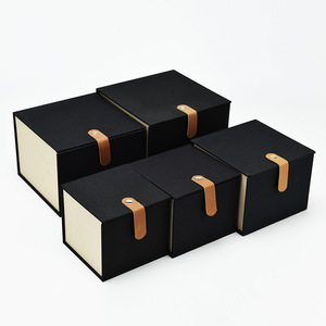 Embossed Sponge-Lined Recycled Paper Self-Erecting Gift Box with Hook-and-Loop Closure Custom Logo for Tea set <b>Packaging</b> - Product Image 5