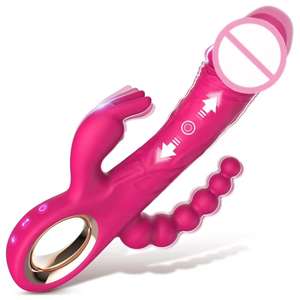 Vibratore Rabbit 3 in 1 per Donne, Stimolatore Clitorideo, Vibratore Punto <span class=keywords><strong>G</strong></span>, Masturbatore Femminile Indossabile, Giocattoli Sessuali per Adulti - Product Image 5