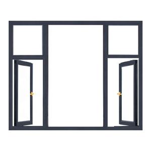 Fenêtre en alliage d'aluminium en aluminium fenêtre d'angle en aluminium de pont cassé portes et fenêtres - Product Image 2