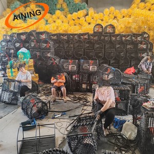 Nasse <span class=keywords><strong>à</strong></span> homards robuste de 10 mm pour le marché européen, nasse <span class=keywords><strong>à</strong></span> crevettes, cage de pêche, sac <span class=keywords><strong>à</strong></span> appâts noir, nasse <span class=keywords><strong>à</strong></span> poissons, arche de pêche - Product Image 4