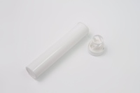 Tube à comprimés effervescents en plastique PP de 144 mm, étanche à l'humidité, flacon cylindrique pour pilules avec bouchon spiral désiccant pour compléments alimentaires