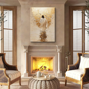 Hiện đại trừu tượng Jesus <span class=keywords><strong>Christian</strong></span> bức tranh tường Áp phích in ấn bức tranh Chân Dung Tôn Giáo nghệ thuật trang trí nội thất bức tranh - Product Image 3