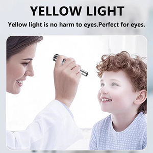 Stylo médical pour médecin, lampe torche <span class=keywords><strong>LED</strong></span>, lumière blanche et jaune, examen professionnel du nez, de la gorge, des oreilles, des yeux, ORL, <span class=keywords><strong>petite</strong></span> lampe torche pour infirmière - Product Image 5