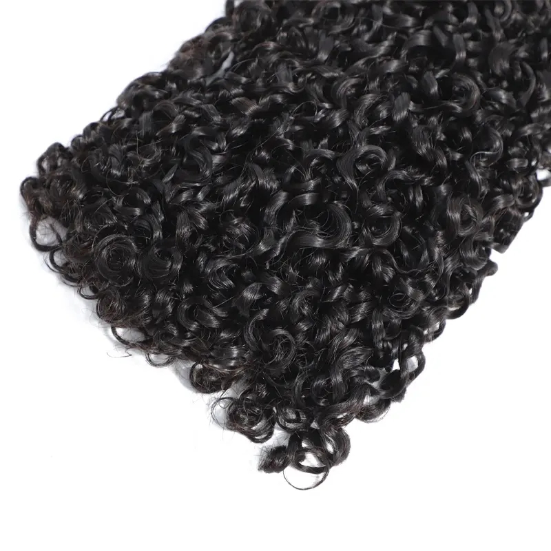 human hair pixie curl bundles