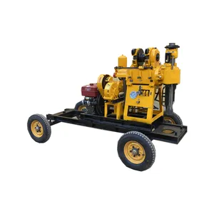 Trailer Mounted Drilling Rig Portable Concrete Coring Machine Hydraulic Rotary Portable Drilling Rig
