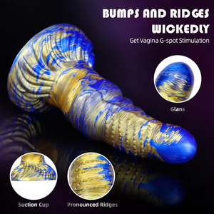 Monster consolador <span class=keywords><strong>de</strong></span> silicona gruesa para hombres y mujeres Unisex suave color mezclado pene simulado realista juguete sexual <span class=keywords><strong>de</strong></span> silicona líquida - Product Image 3