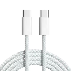 สายชาร์จแบบถัก 1M 2M 60W Type C to Type C สำหรับ iPhone 15 สายชาร์จเร็ว 60W สำหรับ iPhone 15 Pro Max สาย USB C - Product Image 1