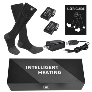 Chaussettes chauffantes légères, fines, chaudes, pour l'hiver, la <span class=keywords><strong>neige</strong></span>, l'extérieur, chauffage continu, protection thermique - Product Image 5